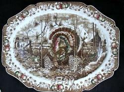 Johnson Brothers HIS MAJESTY 20 1/4 Platter Genuine Hand Engraving GREAT COND