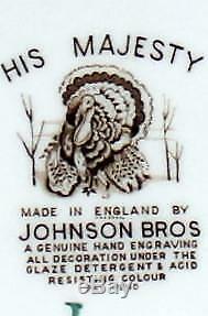 Johnson Brothers HIS MAJESTY 20 1/4 Platter Genuine Hand Engraving GREAT COND