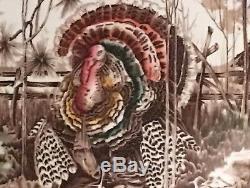 Johnson Brothers HIS MAJESTY Thanksgiving Turkey Platter GENUINE HAND ENGRAVING