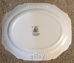 Johnson Brothers HIS MAJESTY Thanksgiving Turkey Platter GENUINE HAND ENGRAVING