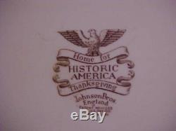Johnson Brothers HOME FOR THANKSGIVING Historic America Frozen Up Turkey Platter