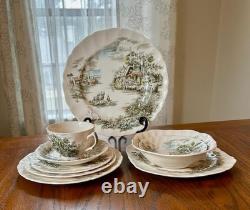 Johnson Brothers Happy England 9-Piece Place Setting Mixed Lot