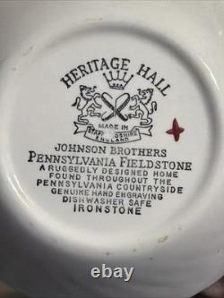 Johnson Brothers Heritage Hall 17 piece Dinnerware Lot (Plates & Bowls) England