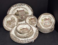 Johnson Brothers Heritage Hall 17 piece Dinnerware Lot (Plates & Bowls) England