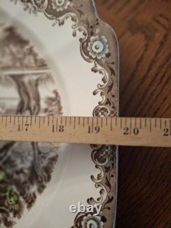 Johnson Brothers Heritage Hall Brown Multicolored 20 Serving Platter