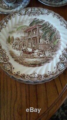 Johnson Brothers Heritage Hall Ironstone For 6 Made In England 46 Pc. Vintage