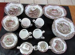 Johnson Brothers Heritage Hall Ironstone Service Set for 8 46 PIECES 4411