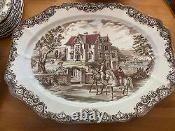 Johnson Brothers Heritage Hall LARGE Platter Transferware 15.5 x 20 Perfect