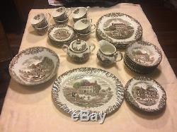 Johnson Brothers Heritage Hall Made in Staffordshire England Dinnerware 45pcs