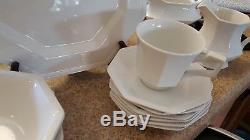 Johnson Brothers Heritage White dish set- 10-cups, 10-6 plates, 10 10 plate