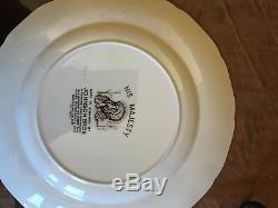 Johnson Brothers His Majesty 20 platter and 12 dinner plates Made in England