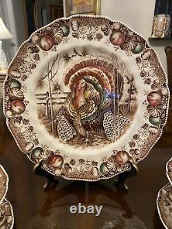 Johnson Brothers His Majesty 4 Place Settings Made In England Turkey Plates