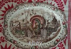 Johnson Brothers His Majesty Huge Oval Turkey Platter 20 X 15 3/4