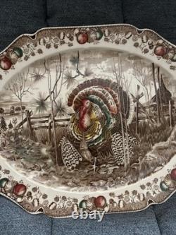 Johnson Brothers His Majesty Large Turkey Platter Thanksgiving 20L X 15 5/8W
