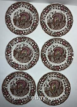 Johnson Brothers His Majesty Salad Plates Made In England Vintage Set of 6