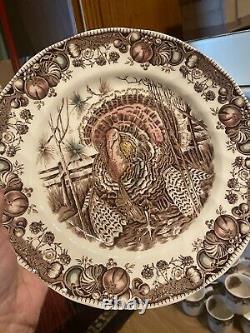 Johnson Brothers His Majesty Thanksgiving Eight Place Setting & 4 Bowl Free Ship