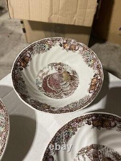 Johnson Brothers His Majesty Thanksgiving Eight Place Setting & 4 Bowl Free Ship