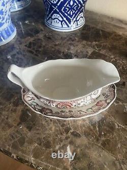 Johnson Brothers His Majesty Thanksgiving Gravy Boat & Underplate