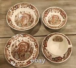 Johnson Brothers His Majesty Turkey 60 Piece Set Bowls/Bread Plates/Flat Cups