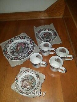 Johnson Brothers His Majesty Turkey Dinnerware 16 pieces, New on box