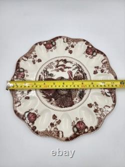 Johnson Brothers His Majesty Turkey Platter Deviled Egg Tray Plate
