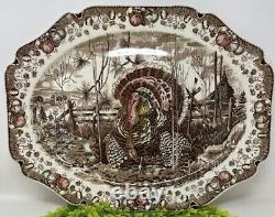 Johnson Brothers His Majesty Turkey Platter Thanksgiving England 19.5