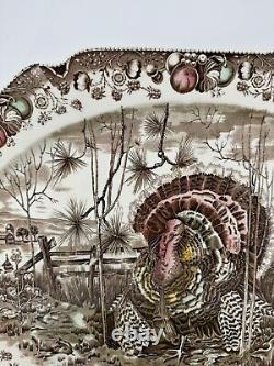 Johnson Brothers His Majesty Turkey Platter Thanksgiving England 19.5