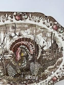 Johnson Brothers His Majesty Turkey Platter Thanksgiving England 19.5