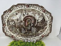 Johnson Brothers His Majesty Turkey Platter Thanksgiving England 19.5