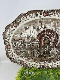 Johnson Brothers His Majesty Turkey Platter Thanksgiving England 19.5