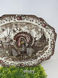 Johnson Brothers His Majesty Turkey Platter Thanksgiving England 19.5