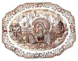 Johnson Brothers His Majesty Turkey Platter Thanksgiving England 20 x 16 Inches
