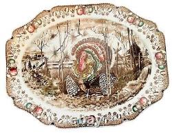Johnson Brothers His Majesty Turkey Platter Thanksgiving England 20 x 16 Inches