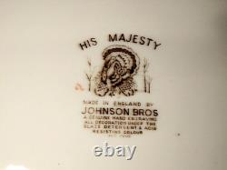 Johnson Brothers His Majesty Turkey Platter Thanksgiving Made England Large