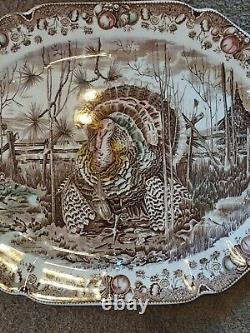 Johnson Brothers His Majesty Turkey Platter Thanksgiving Made England Large 20