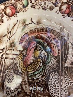 Johnson Brothers His Majesty Vintage Turkey Dinner Plates Lot of 6 EUC