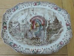 Johnson Brothers His Majesty large Meat Platter turkey design