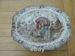 Johnson Brothers His Majesty large Meat Platter turkey design