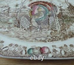 Johnson Brothers His Majesty large Meat Platter turkey design