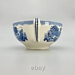 Johnson Brothers Historic America Blue COLOSSAL Cup & Saucer Excellent Condition