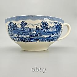 Johnson Brothers Historic America Blue COLOSSAL Cup & Saucer Excellent Condition