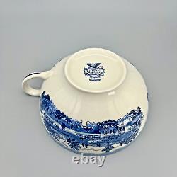 Johnson Brothers Historic America Blue COLOSSAL Cup & Saucer Excellent Condition