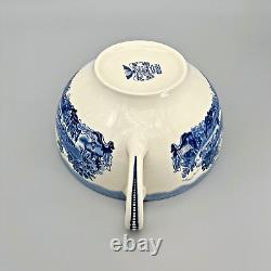 Johnson Brothers Historic America Blue COLOSSAL Cup & Saucer Excellent Condition