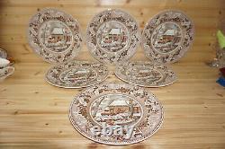 Johnson Brothers Historic America Frozen Up Turkey (6) Dinner Plates 10 5/(G62)