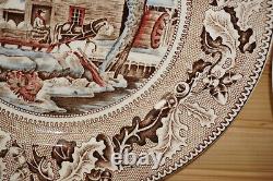 Johnson Brothers Historic America Frozen Up Turkey (6) Dinner Plates 10 5/(G62)