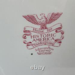 Johnson Brothers Historic America Large Pink Turkey Platter