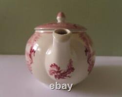 Johnson Brothers Historic America Mt. Vernon Pink Transfer 40 Oz Teapot