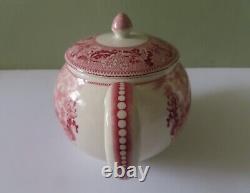 Johnson Brothers Historic America Mt. Vernon Pink Transfer 40 Oz Teapot