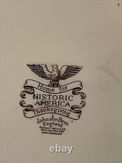 Johnson Brothers Historic America Serving Platter Home for Thanksgiving 20