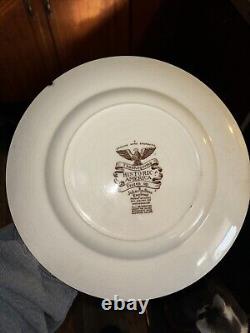 Johnson Brothers Historic America Thanksgiving FROZEN UP 10.5 Dinner Plate